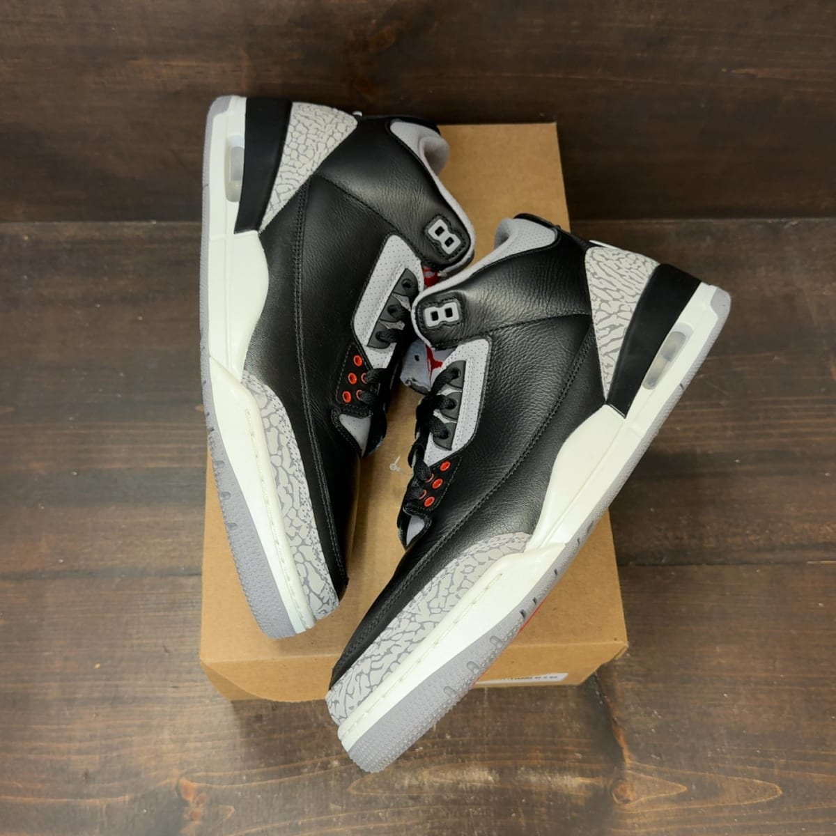 Jordan 3 Retro OG Black Cement (2024) Size 12.5 (Pre-Owned) - back