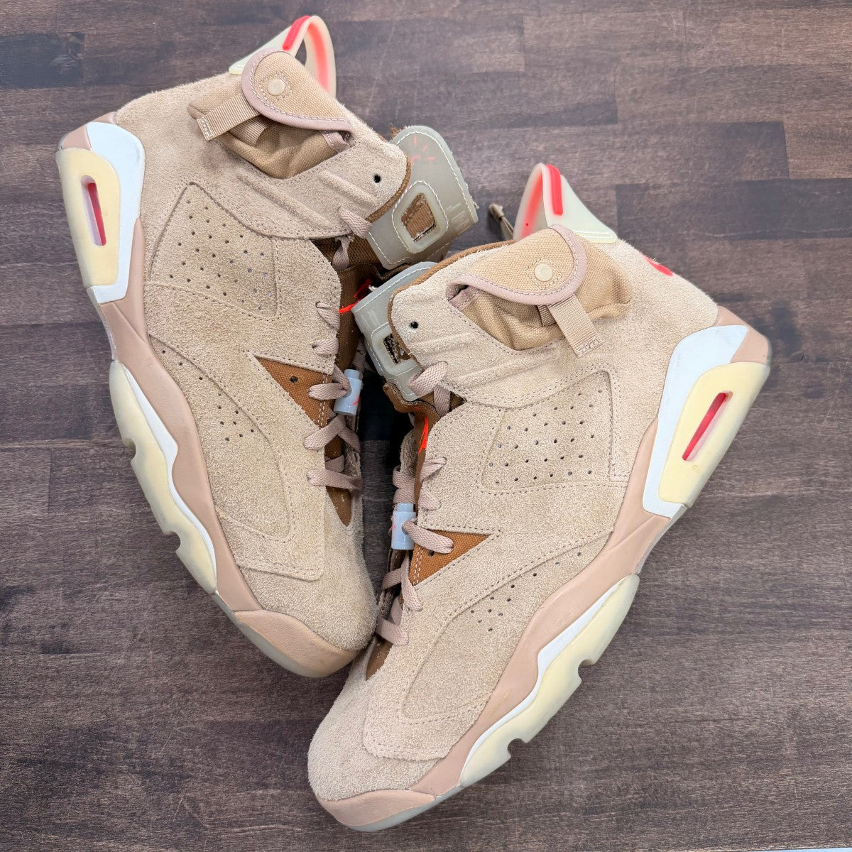 Jordan 6 Retro Travis Scott British Khaki Size 14 (Pre-Owned) - Image 1