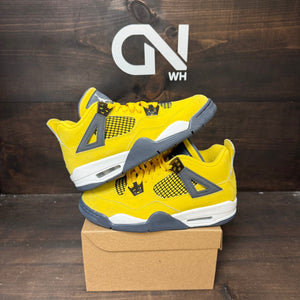 Jordan 4 Retro Lightning (2021) (GS) Size 6.5Y (Pre-Owned) - Image 1