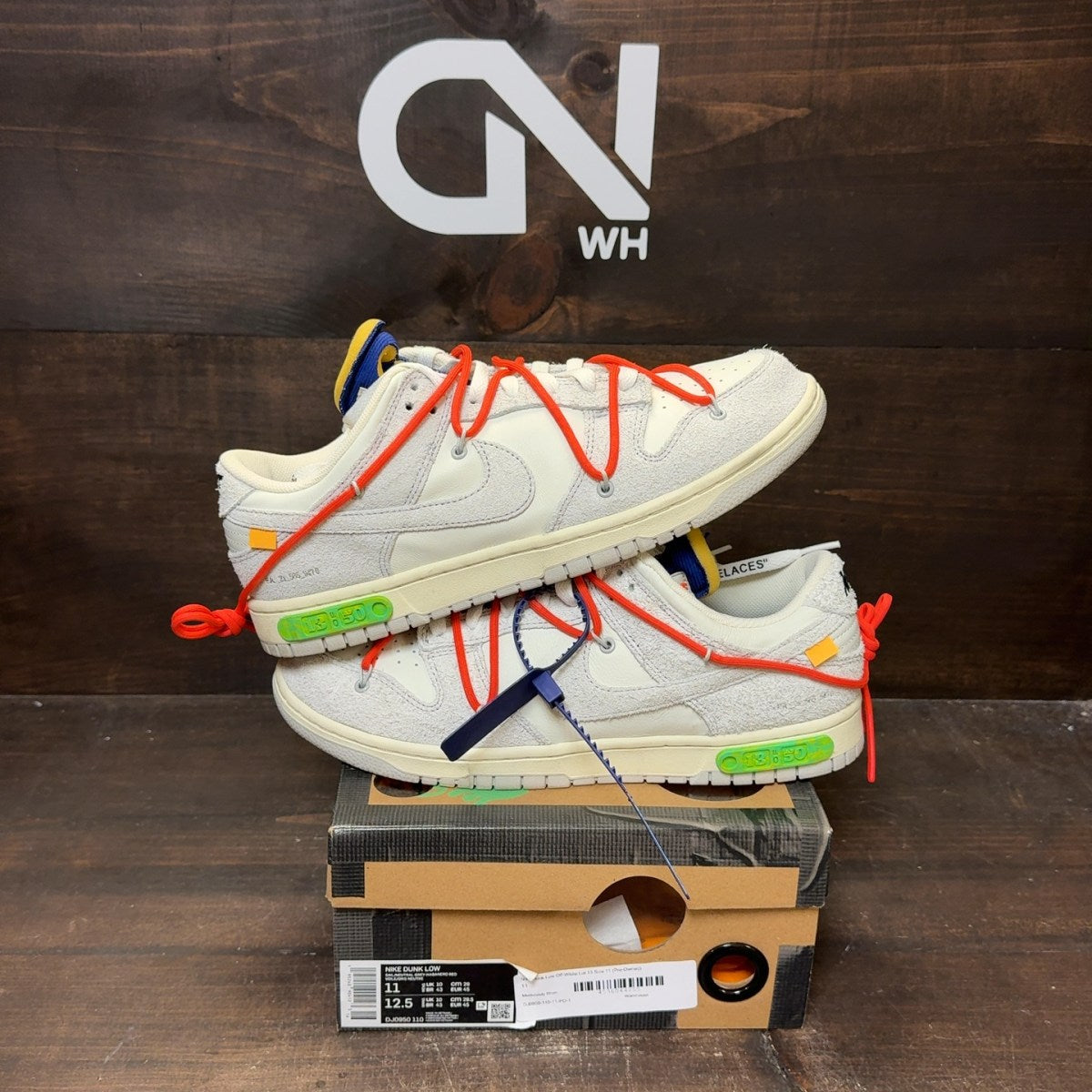 Nike Dunk Low Off-White Lot 13 - Image 1