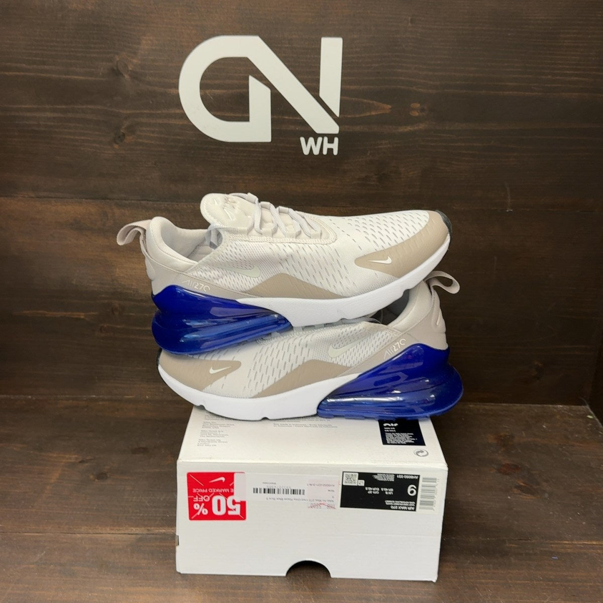 Nike Air Max 270 Vast Grey Racer Blue - Image 1