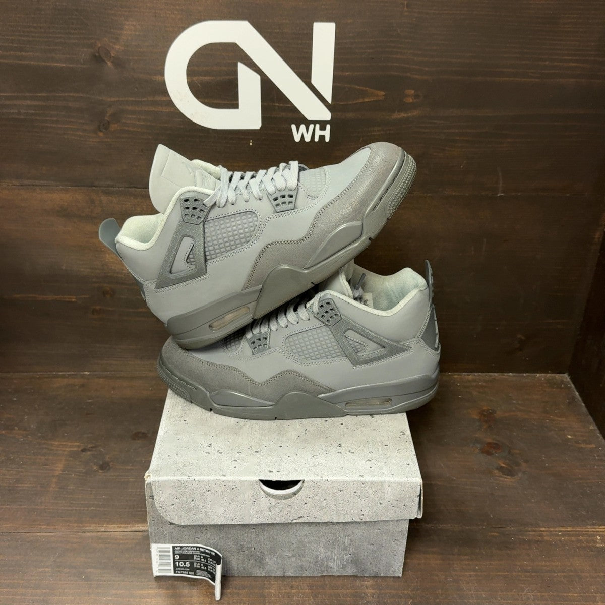 Jordan 4 Retro SE Paris Olympics Wet Cement - Image 1