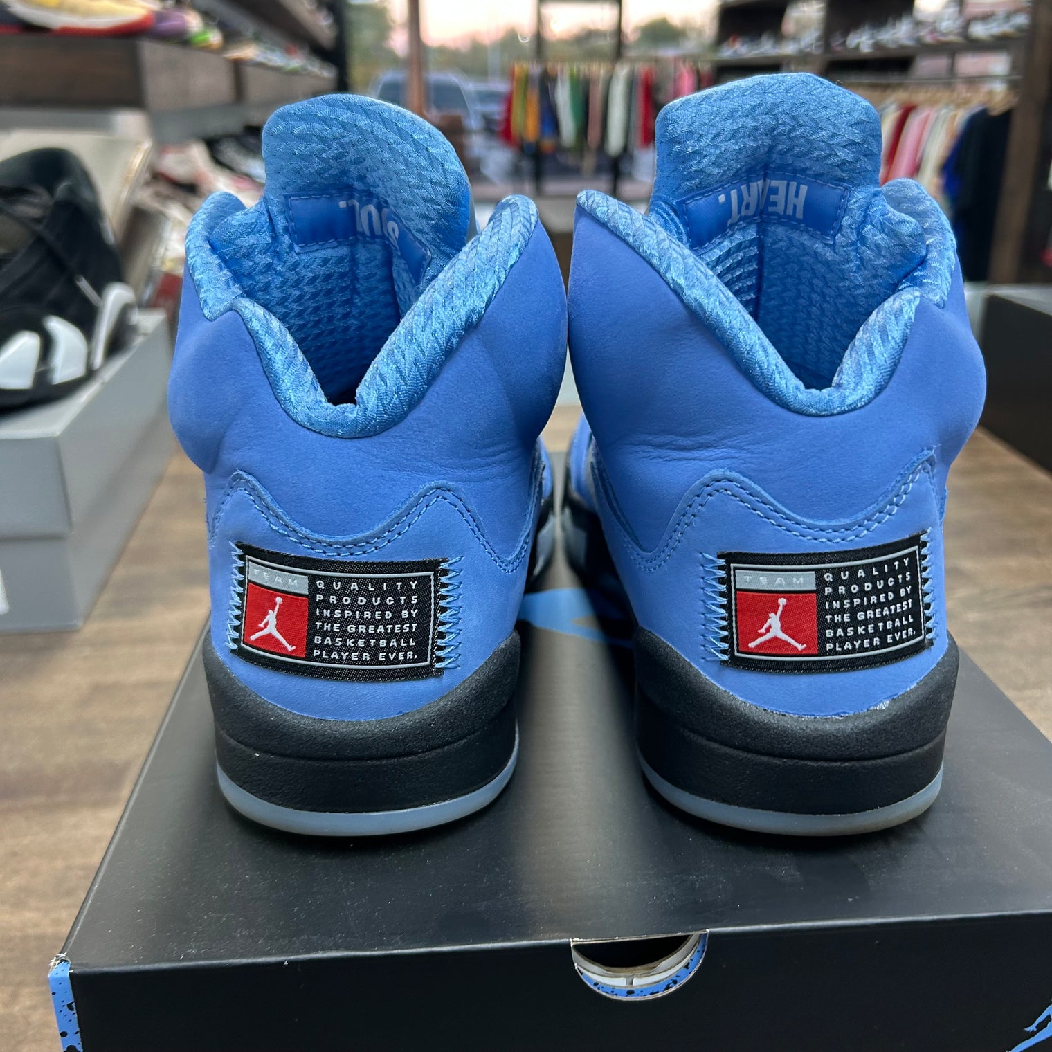 University Blue Jordan 5 Retro (USED)