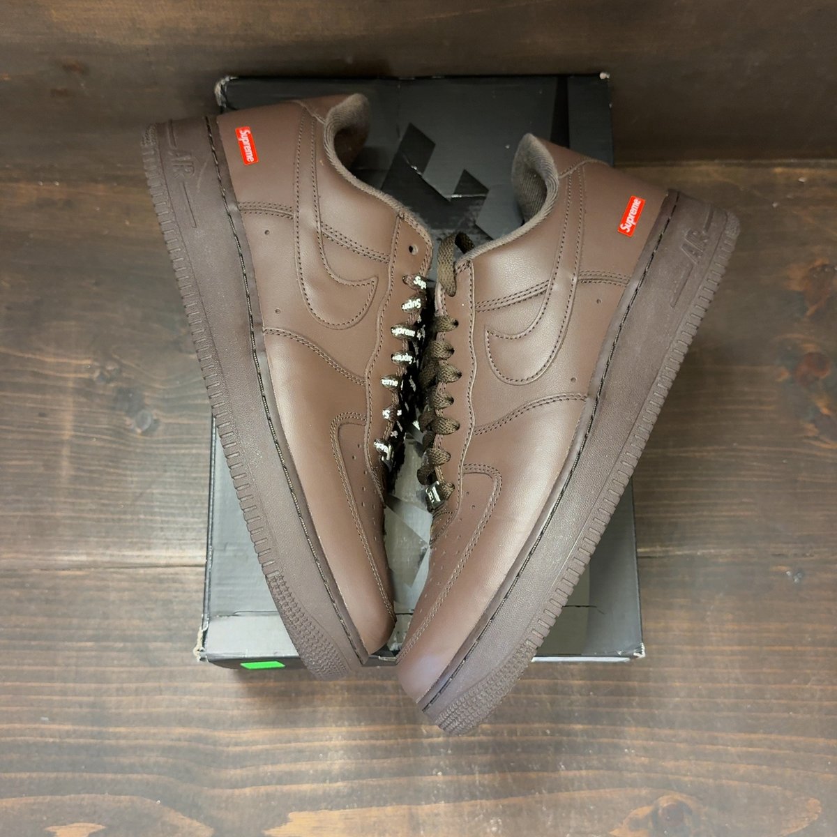 Nike Air Force 1 Low Supreme Baroque Brown Size 10.5 (Pre-Owned) - back