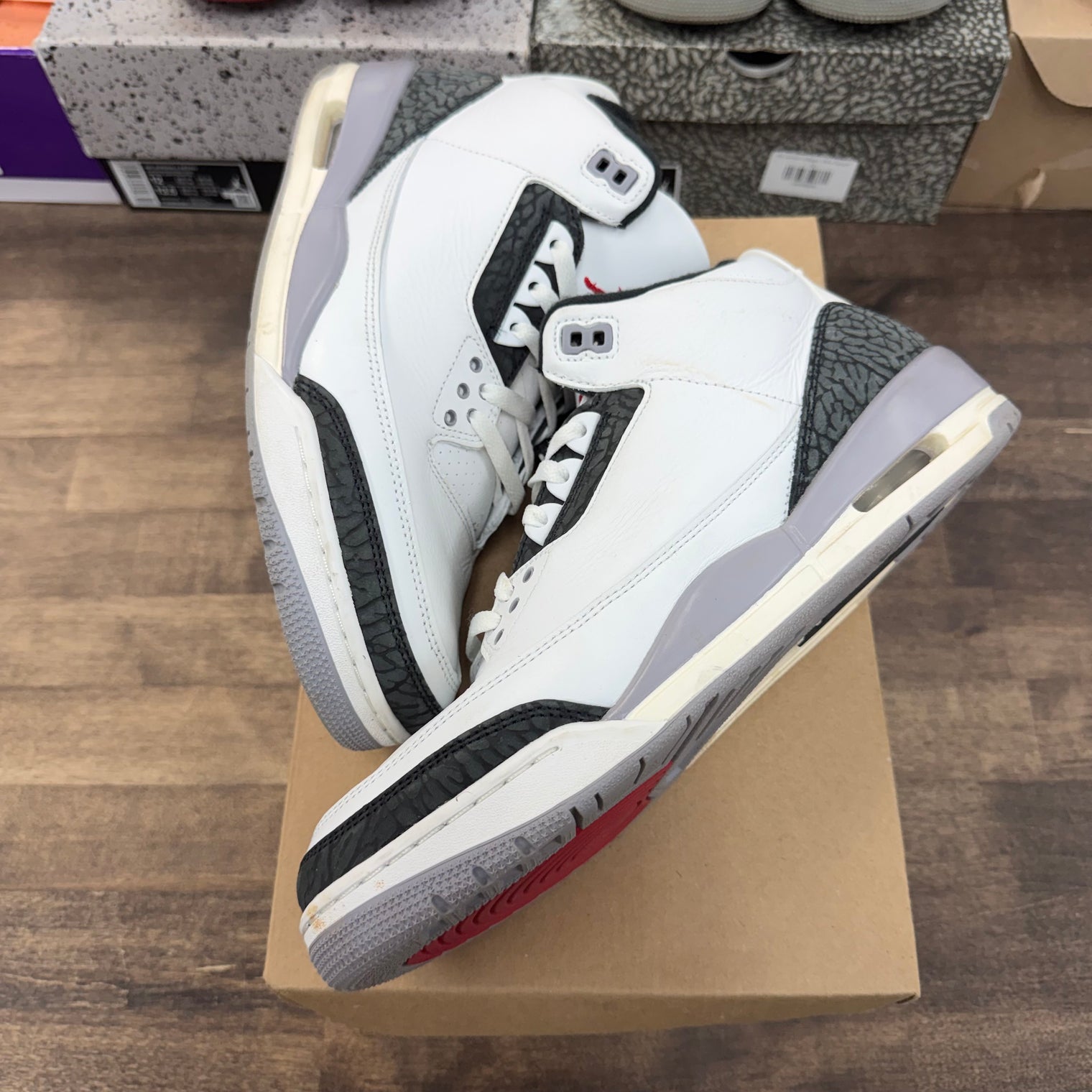 Cement Grey Jordan 3 Retro (USED,No Box)