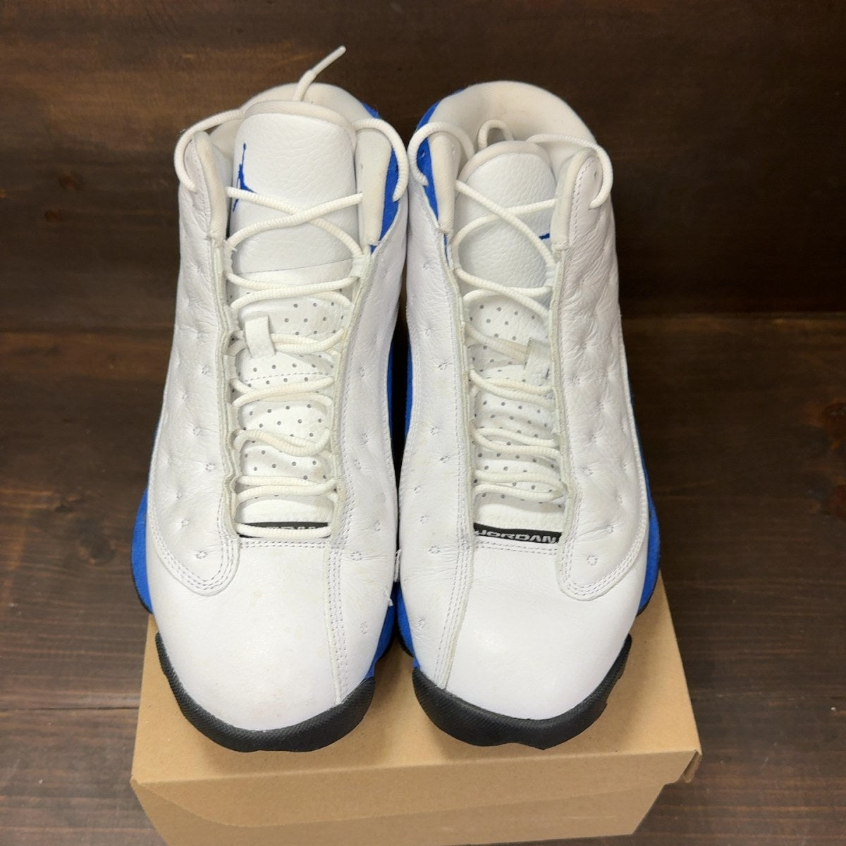 Jordan 13 Retro White Hyper Royal Black Size 9.5 (Pre-Owned) - Image 3