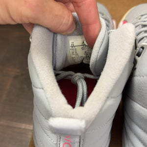 Jordan 12 Retro Wolf Grey Racer Pink (GS) Size 7Y (Pre-Owned) - aux