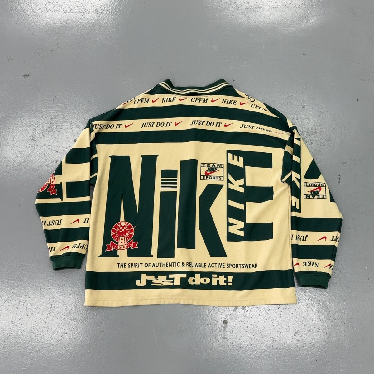 Nike x Cactus Plant Flea Market Longsleeve Polo Natural Size L Size L (Pre-Owned) - Image 2