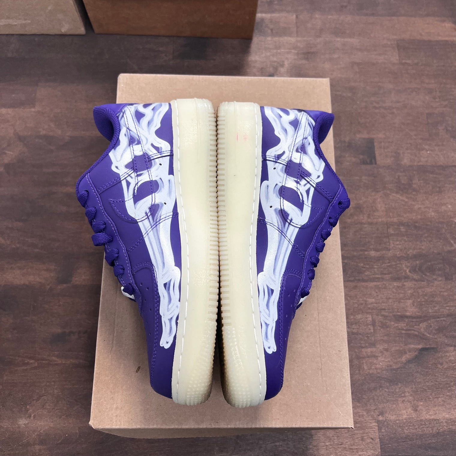 Skeleton Purple Air Force 1 (USED,No Box)
