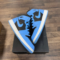 (GS) University Blue Black Jordan 1 Mid (USED)