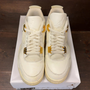Jordan 4 Retro Metallic Gold (Women's) Size 11.5W (Pre-Owned) - tag