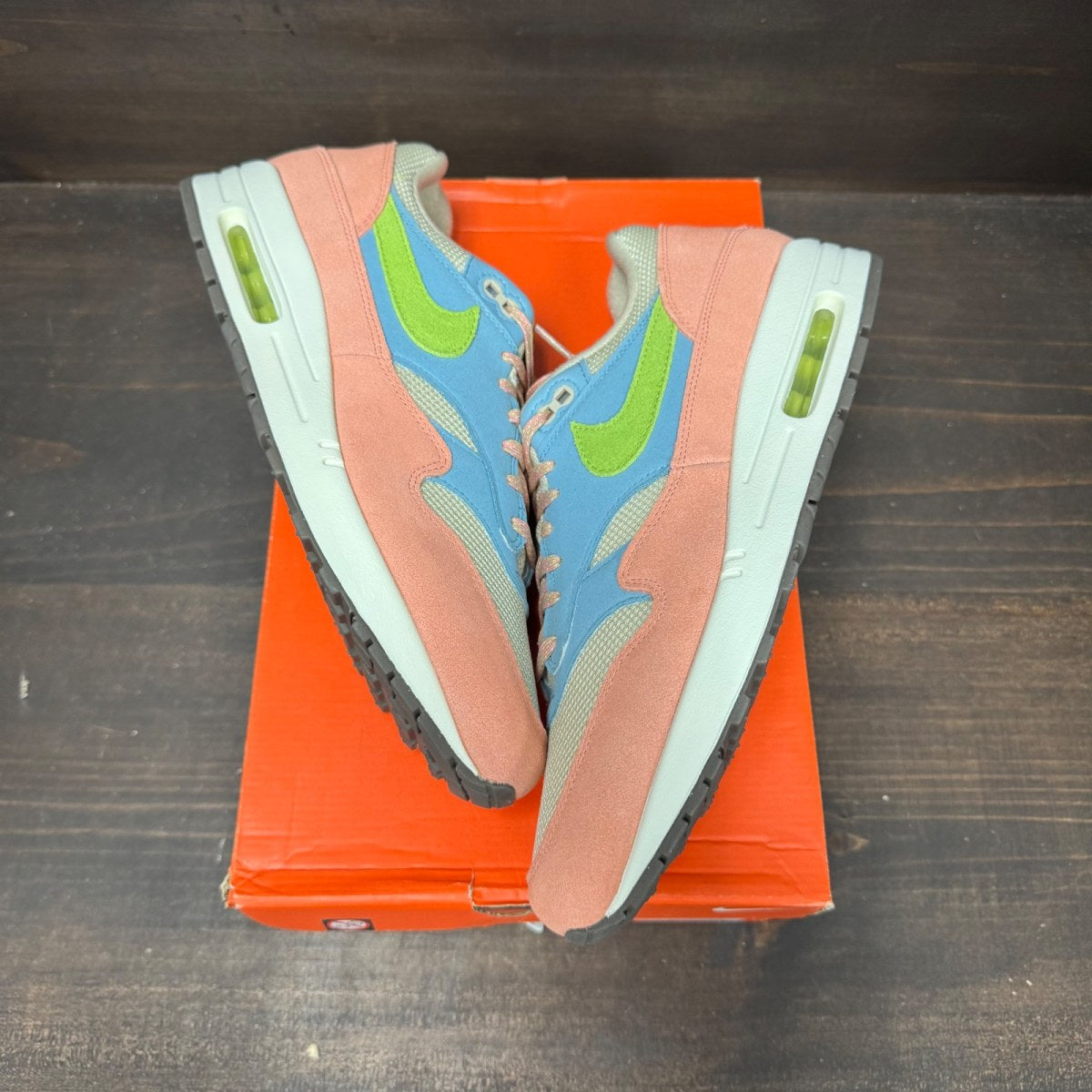 Nike Air Max 1 Light Madder Root Worn Blue Size 12 - Image 2