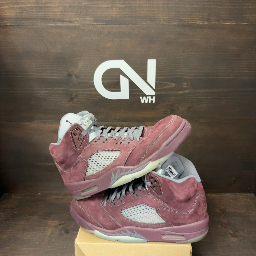 Jordan 5 Retro Burgundy (2023) Size 10 (Pre-Owned) - Image 1