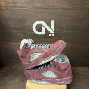 Jordan 5 Retro Burgundy (2023) Size 10 (Pre-Owned) - Image 1