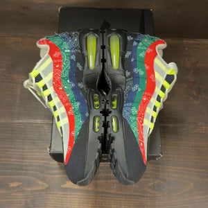 Nike Air Max 95 OG Big Bubble Neon Paisley Bandana Size 15 (Pre-Owned) - aux