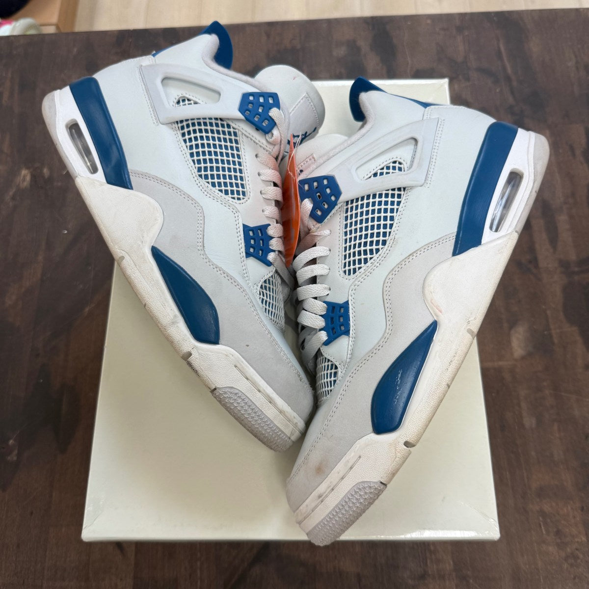 Jordan 4 Retro Military Blue (2024) Size 12 (Pre-Owned) - Image 1