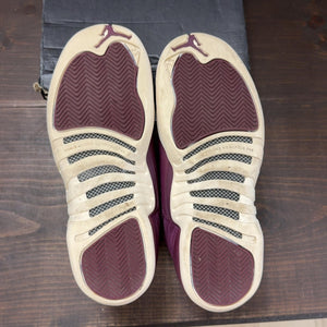 Jordan 12 Retro Bordeaux (GS) Size 7Y (Pre-Owned) - aux