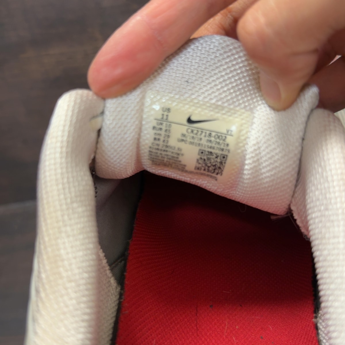 Nike Air VaporMax 360 OG Grey Red Size 11 (Pre-Owned) - Image 8