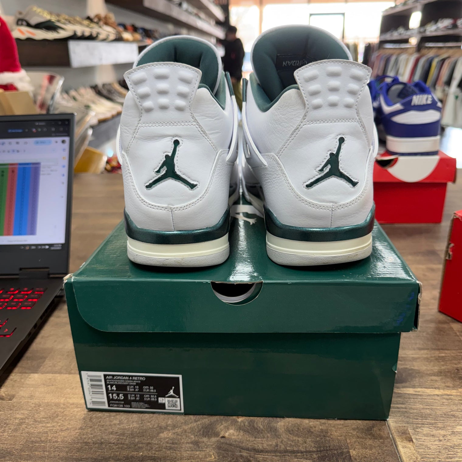 Jordan 4 Retro Oxidized Green (USED)