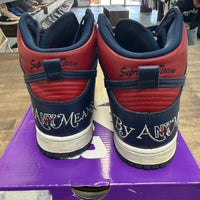 Nike SB Dunk High Supreme By Any Means Navy Size 8 (Pre-Owned) - Image 4