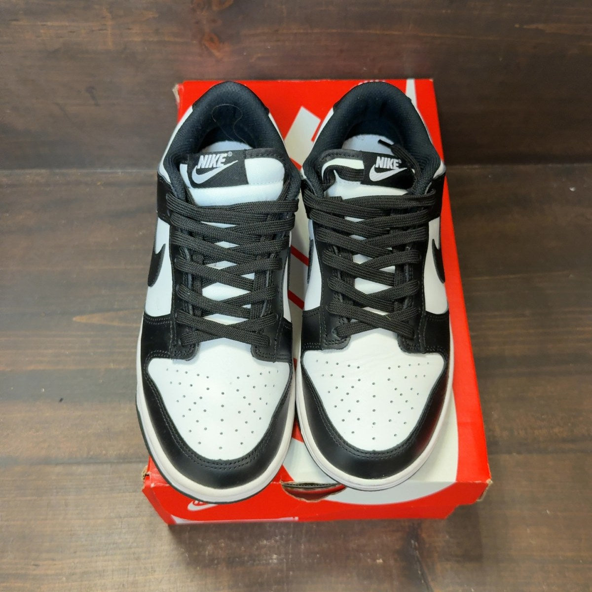 Nike Dunk Low Retro White Black Panda (Women's) Size 8W (Pre-Owned)
