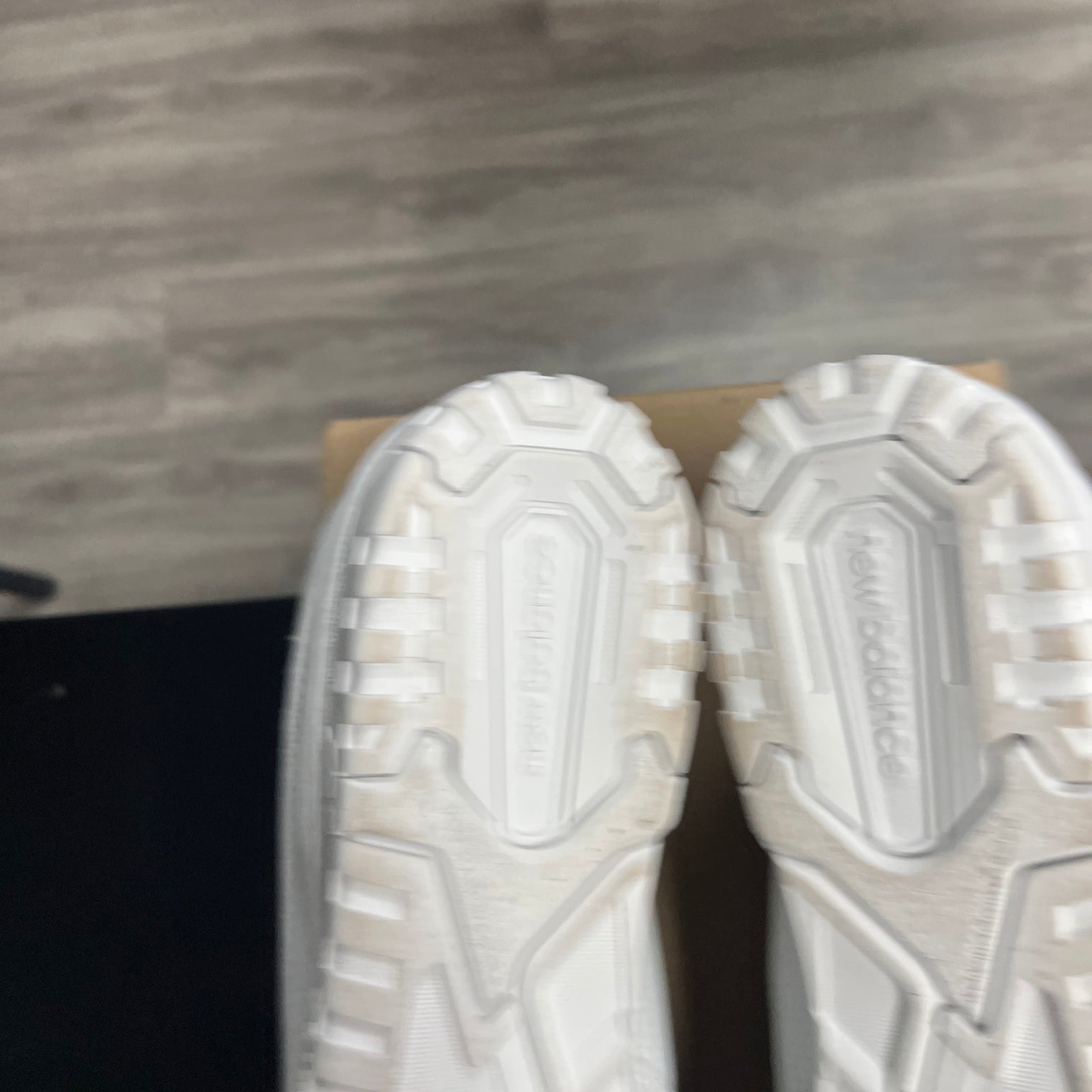 New Balance 550 Triple White (USED, no box)