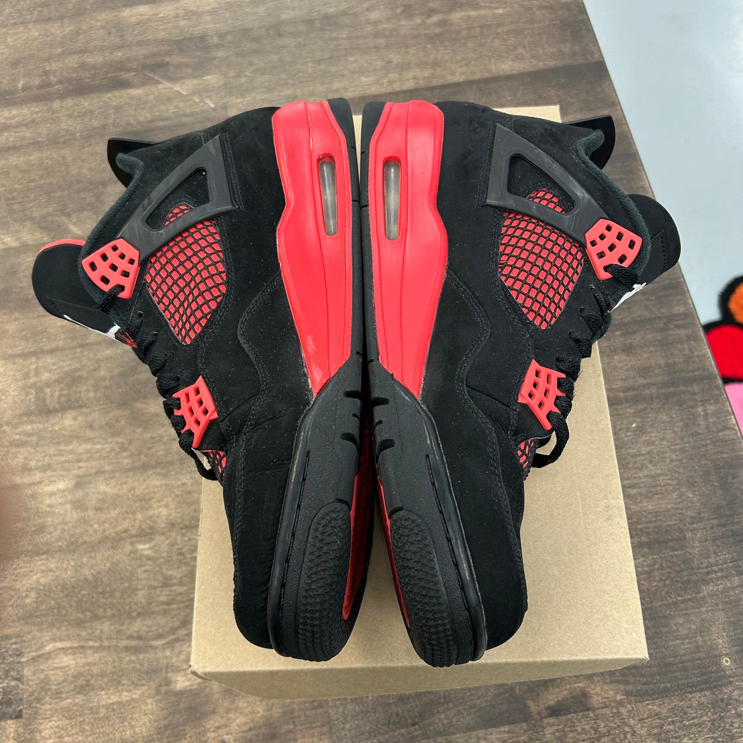 Red Thunder Jordan 4 Retro (USED, No Insoles, No Box)