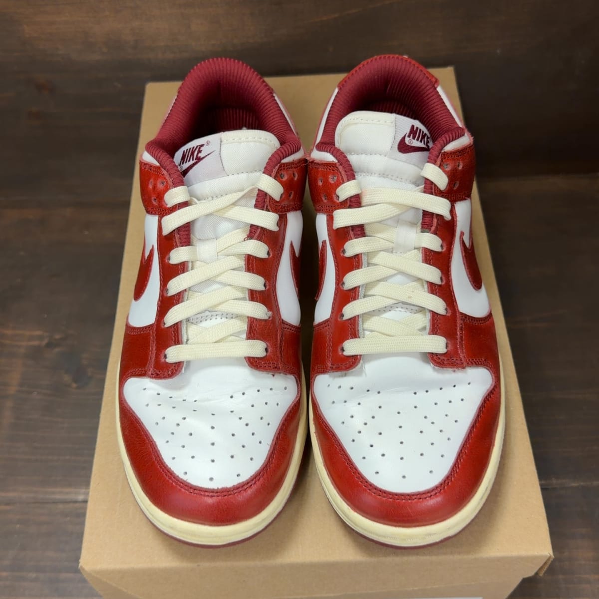 Nike Dunk Low PRM Vintage Team Red (Women's) Size 8.5W (Pre-Owned) - tag