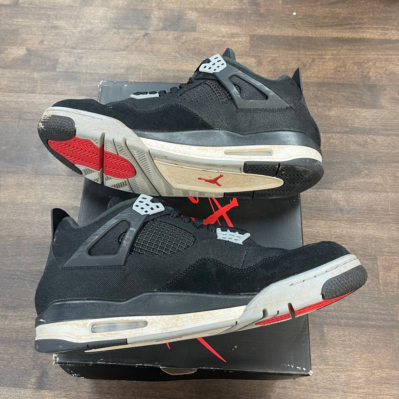 Black Canvas Jordan 4 (USED)