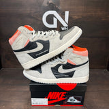 Jordan 1 Retro High Neutral Grey Hyper Crimson - Image 1