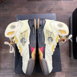 Jordan Off-White Sail Jordan 5 Retro (USED) Size 11 (Pre-Owned) - Image 3