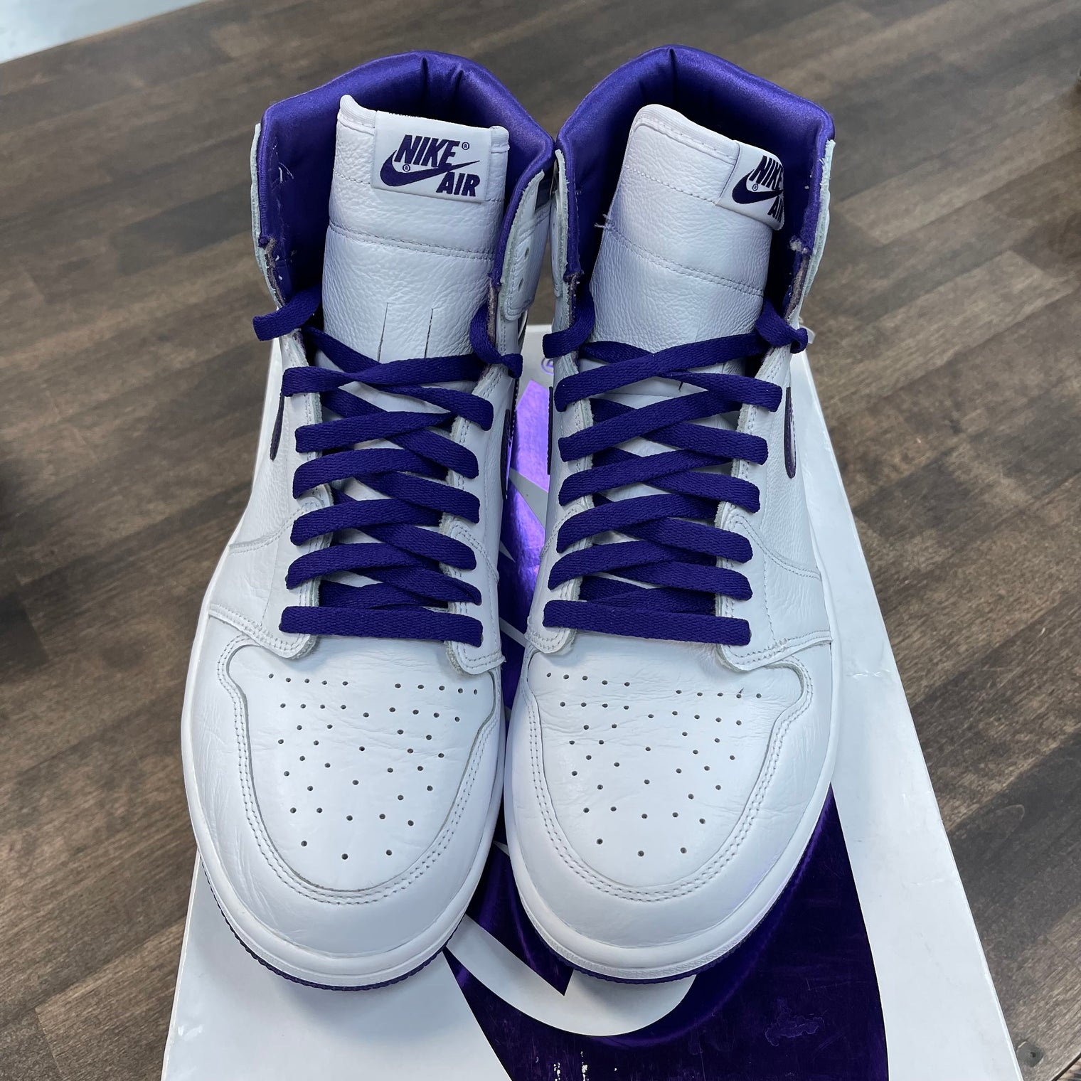 Purple Metallic Jordan 1 High (W) (USED)