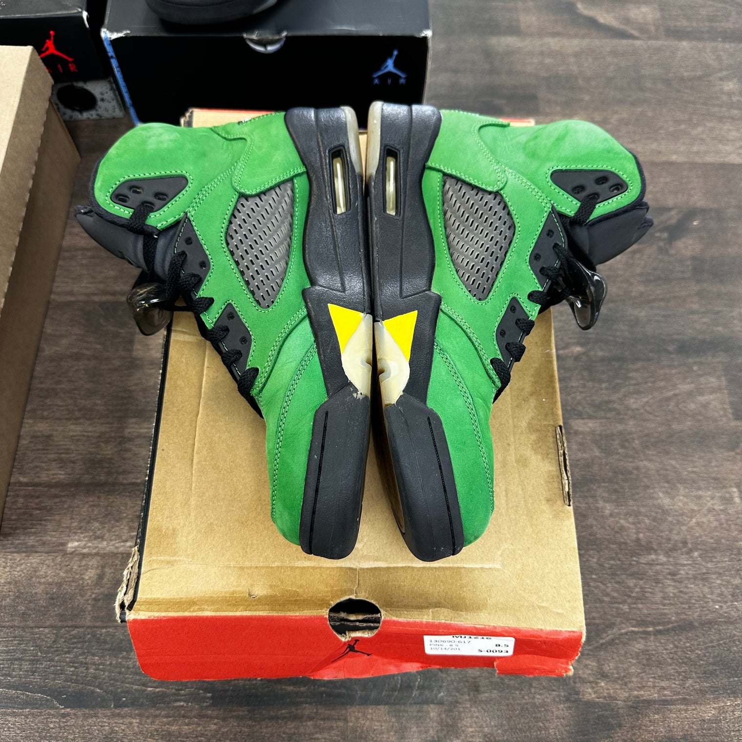 Oregon Green Apple Jordan 5 (USED,No Box)
