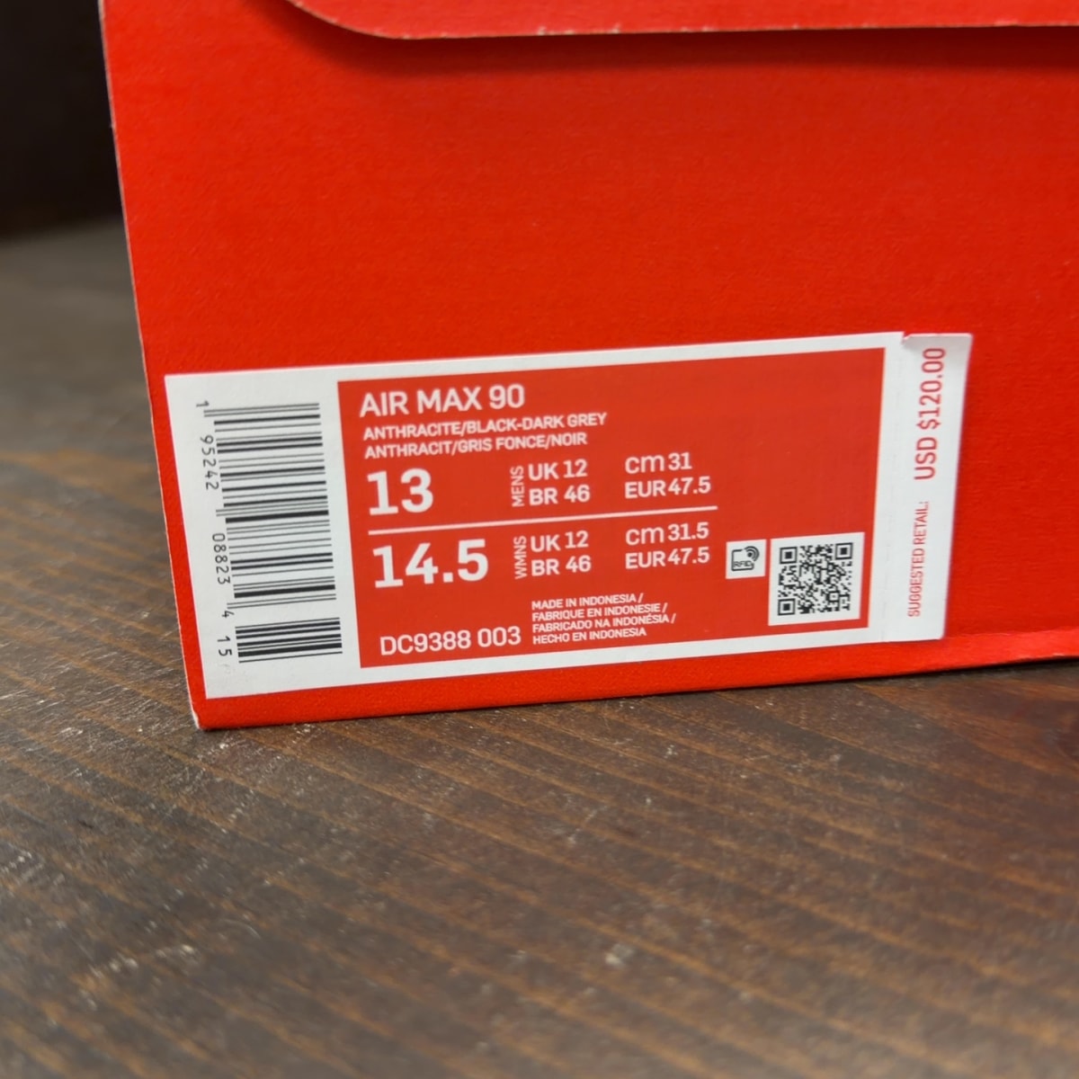 Nike Air Max 90 Anthracite Dark Grey - Image 9
