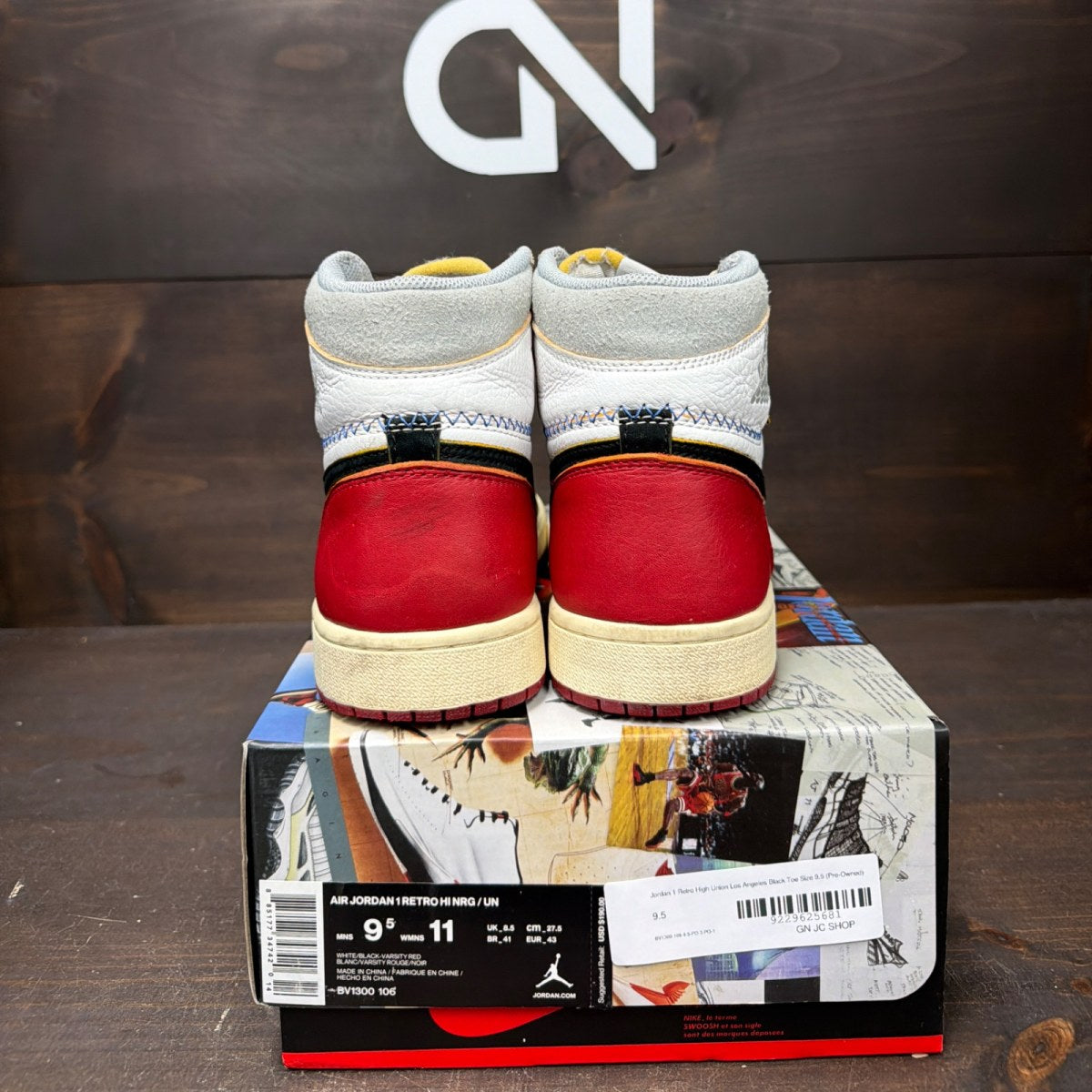 Jordan 1 Retro High Union Los Angeles Black Toe - Image 4