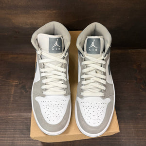 Jordan 1 Mid SE White Medium Grey Cool Grey Size 8.5 (Pre-Owned) - Image 3