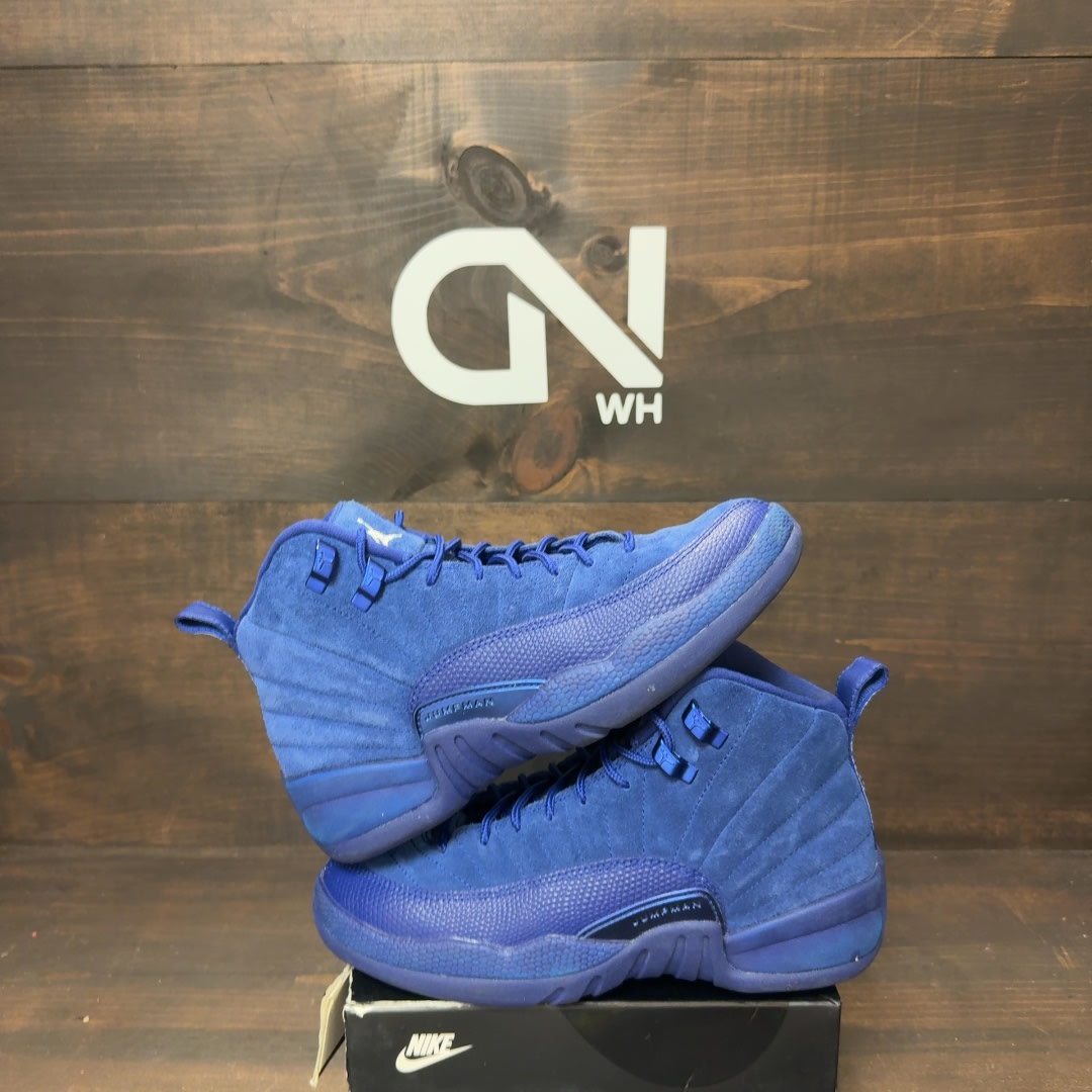 Jordan 12 Retro Deep Royal Blue (GS) Size 5Y (Pre-Owned) - Image 1