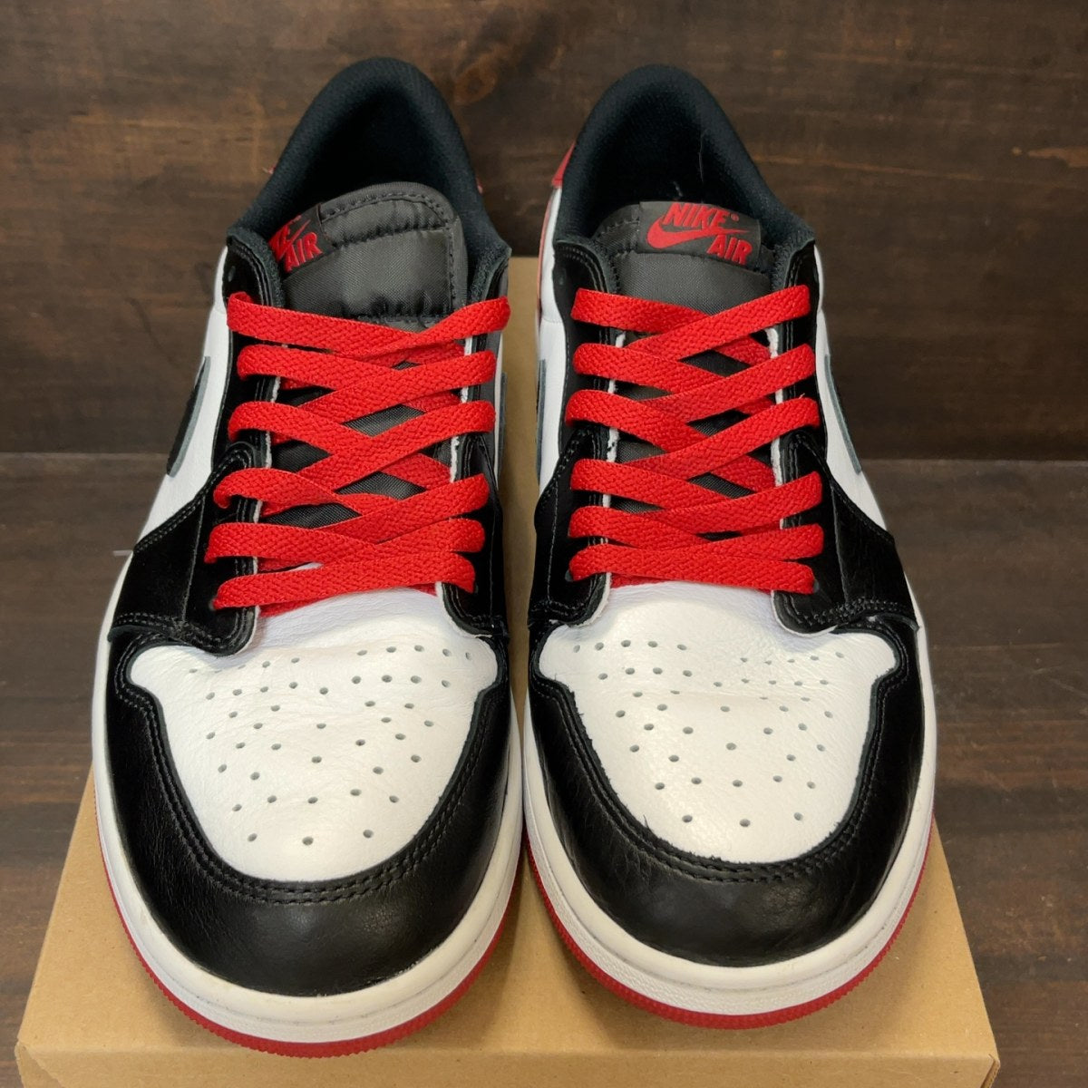 Jordan 1 Low Black Toe (2019) Size 12 (Pre-Owned) - Image 3