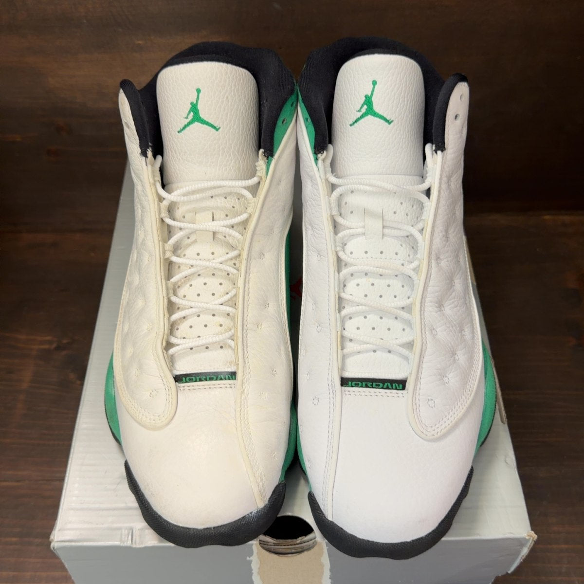 Jordan 13 Retro White Lucky Green Size 12 (Pre-Owned) - Image 3