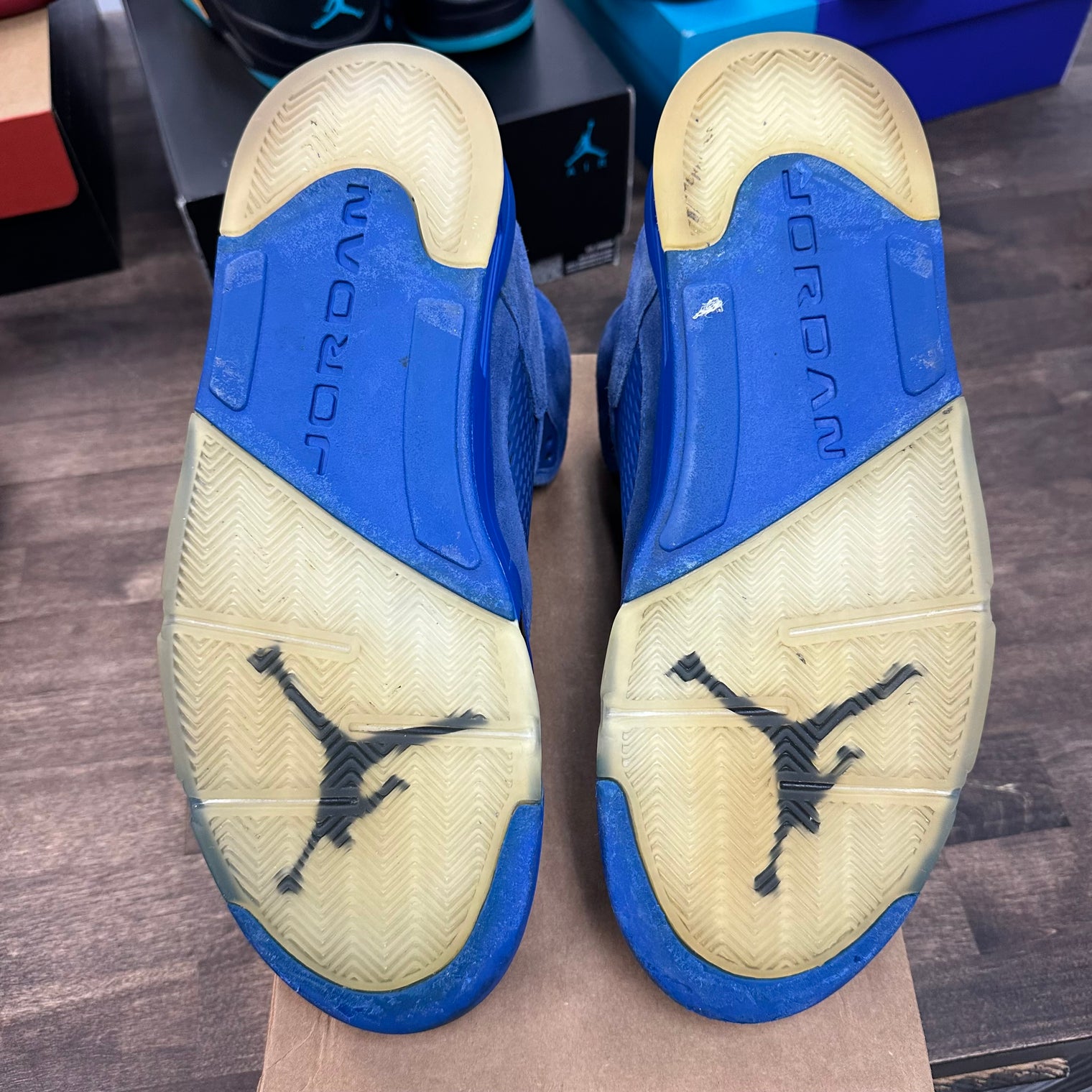 Blue Suede Jordan 5 (USED,No Box)