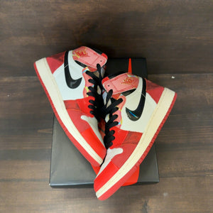 Jordan 1 Retro High OG Spider-Man Across the Spider-Verse (GS) Size 4.5Y (Pre-Owned)