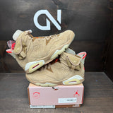 Jordan 6 Retro Travis Scott British Khaki Size 9 (Pre-Owned) - front
