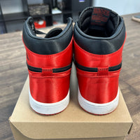 Satin Bred Jordan 1 High (W) (Used, No Box)