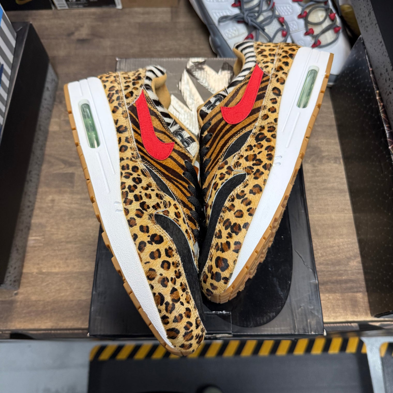 Nike Air Max 1 atmos Animal Pack 2.0 (All Black Box) (2018) (US 13) (Lightly Worn)