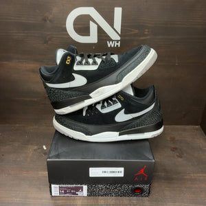 Jordan 3 Retro Tinker Black Cement Gold Size 14 (Pre-Owned) - front