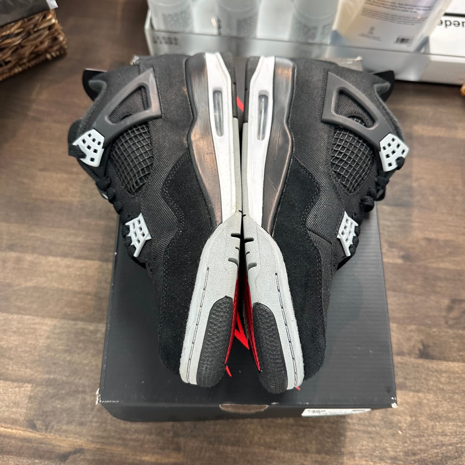 Black Canvas Jordan 4 Retro (USED)