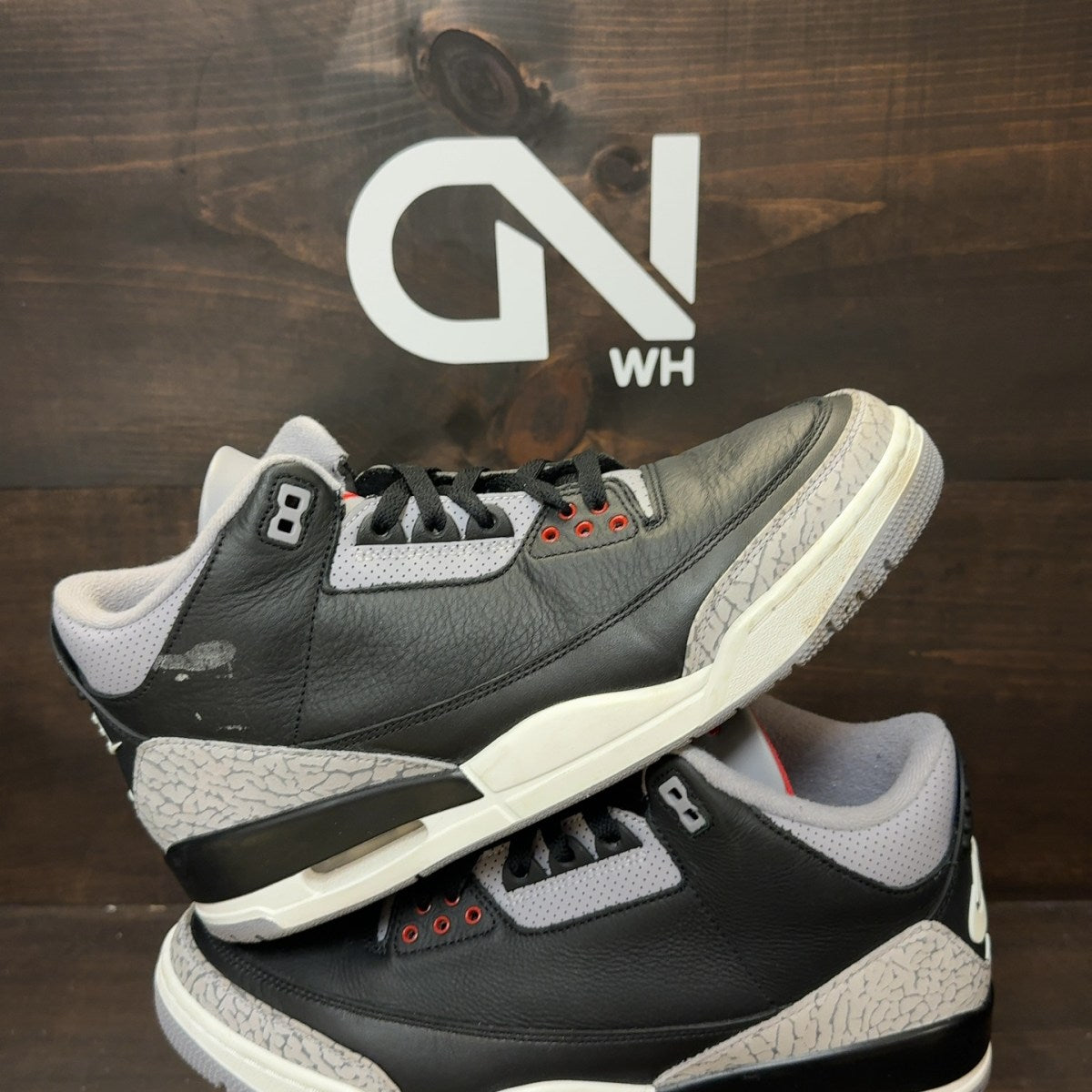 Jordan 3 Retro OG Black Cement (2024) Size 10.5 (Pre-Owned) - Image 1