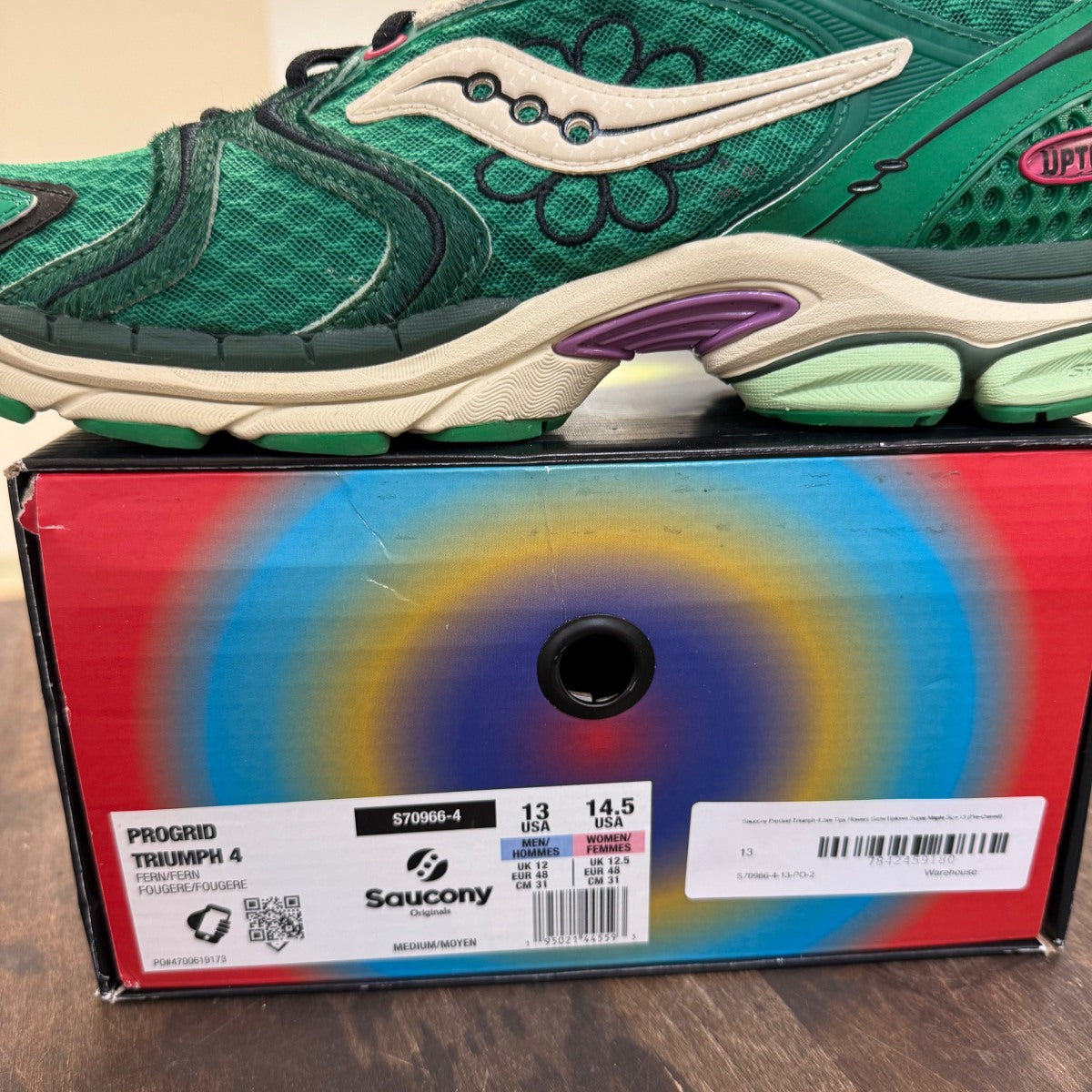 Saucony ProGrid Triumph 4 Jae Tips Flowers Grow Uptown Sugar Maple - Image 7