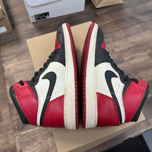 Jordan (GS) Bred Toe Jordan 1 High (USED, No Box) Size 7Y (Pre-Owned) - Image 3