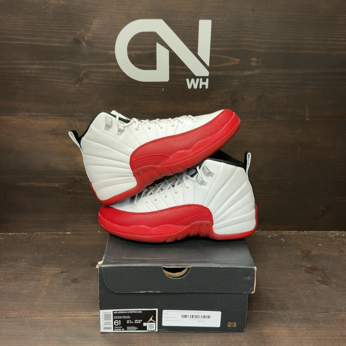 Jordan 12 Retro Cherry (2023) (GS) - Image 1